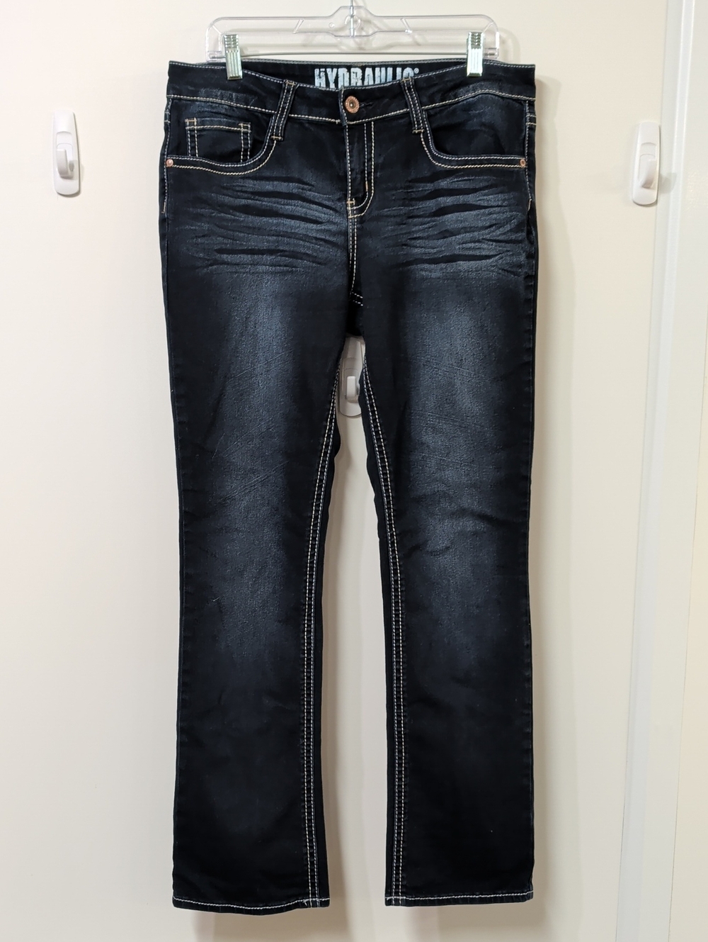 Hydraulic Dark Wash Bootcut Jeans Size 12